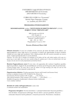 Istituzioni di Diritto Privato