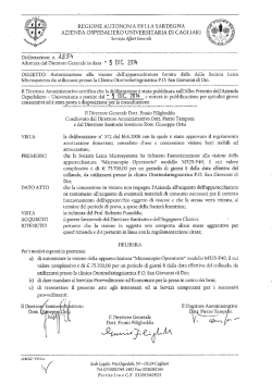 Deliberazione n. 1234 del 05.12.2014