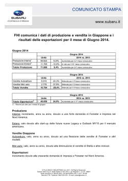 FHI comunica dati prod_e_vendita in Giappone e risultati