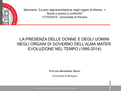 Presentazione - Ferrara - Università degli Studi di Ferrara