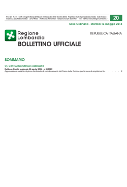 BURL serie ordinaria del 13 maggio 2014