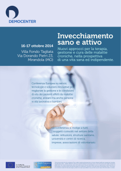 Invecchiamento sano e attivo