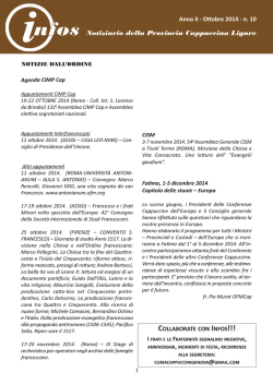 INFOS in PDF clicca QUI