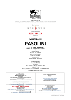 Scarica il pressbook completo di Pasolini