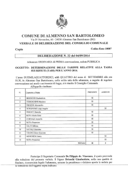 DELIBERAZIONE N. 22 del 04/09/2014