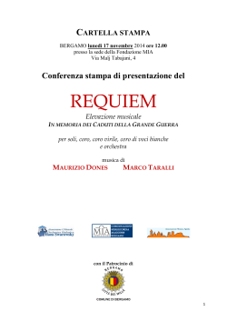Requiem - Cartella stampa