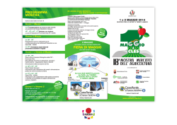 FIERA DI MAGGIO PROGRAMMA MOSTRA