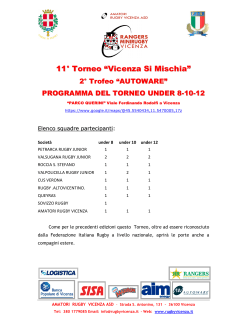 11° Torneo “Vicenza Si Mischia”