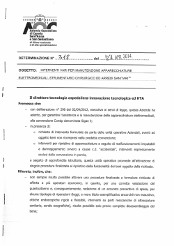 interventi vari per manutenzione apparecchiature elettromedicali