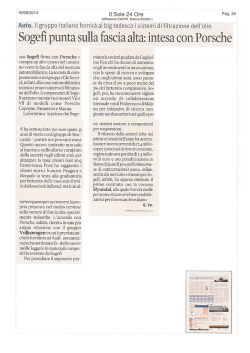 Sogeﬁ punta sulla fascia alta: intesa con Porsche