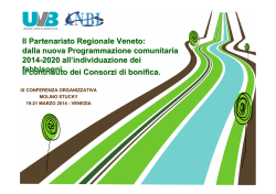 Il Partenariato Regionale Veneto