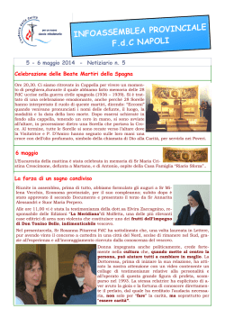 INFOASSEMBLEA PROVINCIALE F.d.C NAPOLI