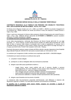 Informativa 2014 - Azienda ULSS 16 Padova