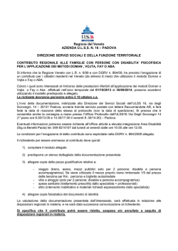 Informativa 2014 - Azienda ULSS 16 Padova