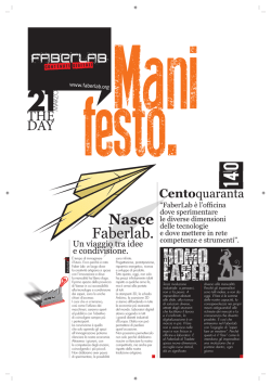 Il mani-festo di FaberLab (PDF)