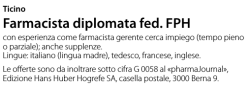 Farmacista diplomata fed. FPH