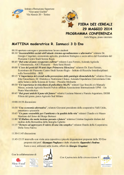FIERA DEI CEREALI 29 MAGGIO 2014