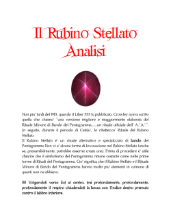 Il Rubino Stellato Analisi - La Tana del Lupo