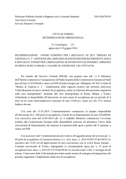 Direzione Politiche Sociali e Rapporti con le