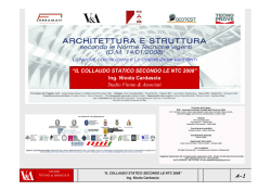 IL COLLAUDO STATICO SECONDO LE NTC 2008