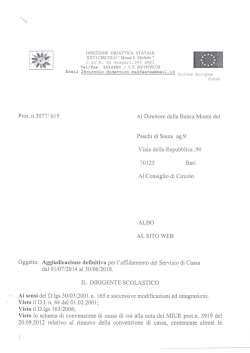 DIREZIONE DIDATTICA STATALE XXVI CIRCOLO &ldquo; Monte S