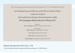 Conferenza FFC - Circolo Canottieri Aniene