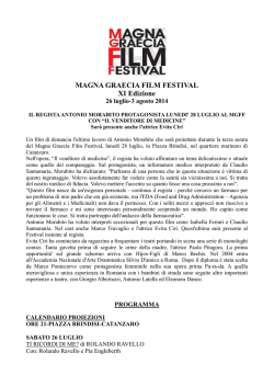 il regista antonio morabito protagonista al mgff con il venditore di