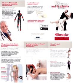 Hilterapia&ldquo;, effetti immediati Il risultato di un lungo