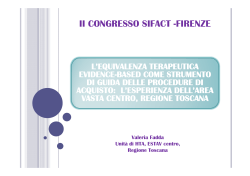 Valeria Fadda - SIFaCT Società Italiana di Farmacia Clinica e Terapia