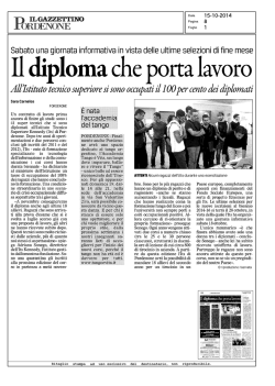 Il diploma che porta lavoro