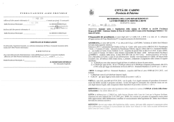 PUBBLICAZIONE ALBO PRETORIO
