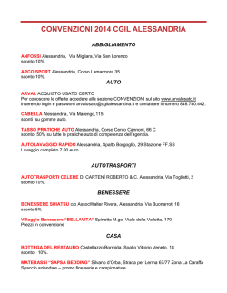 CONVENZIONI 2014 CGIL ALESSANDRIA - ww.rscgil