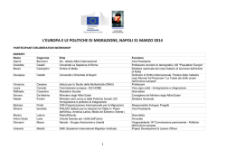 gruppo di esperti e stakeholder nazionali