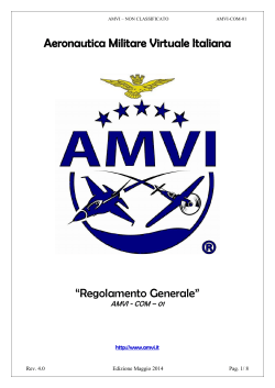 Regolamento - Aeronautica Militare Virtuale Italiana