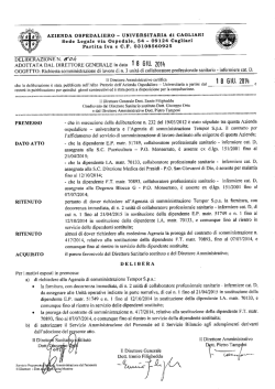 Deliberazione n. 604 del 18.06.2014
