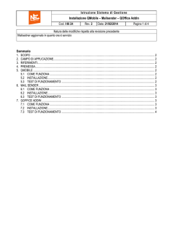 istruzioni di installazione