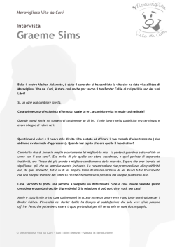 Intervista Esclusiva a Graeme Sims