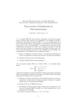 21/07/2014 - Università degli Studi di Cassino