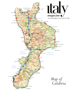 Map of Calabria - ITALY Magazine