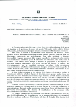 indicazioni operative per la fatturazione elettronica