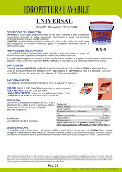 Scarica la Scheda Tecnica