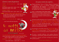 info e orari - Parco Kal&ograve;s