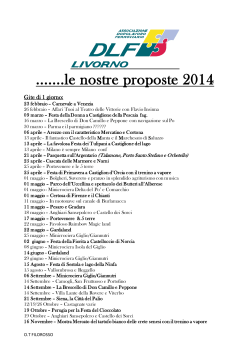 .......le nostre proposte 2014