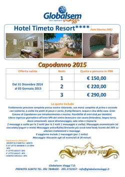 Hotel Timeto Resort****Patti Marina (ME)