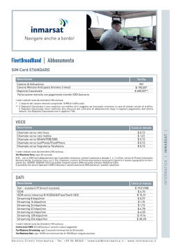 Inmarsat FleetBroadband - Abbonamento