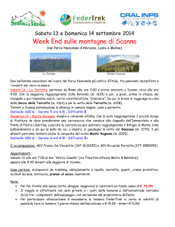 Week End sulle montagne di Scanno