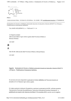 Graduatorie Definitive Docenti 2014-2017