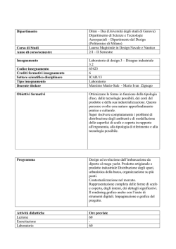 Dipartimento Diten – Dsa (Università degli studi di Genova