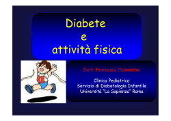 Diabete e attività fisica