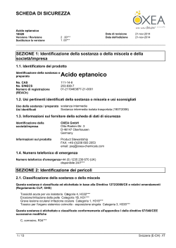 Acido eptanoico - Oxea Chemicals